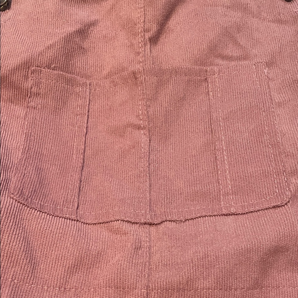 Women's Mauve Denim Overalls - Picture 4 of 6
